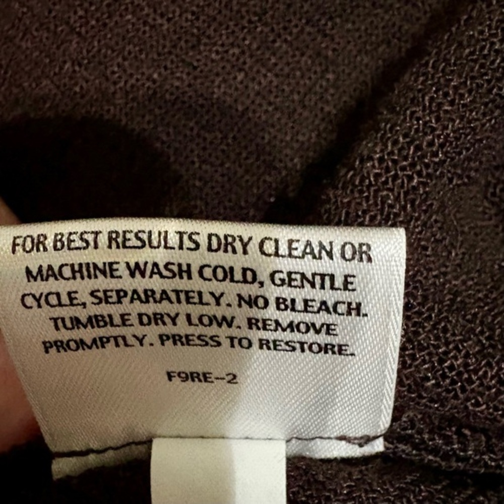 Eileen Fisher Viscose Linen Blend Open‎ Front Jacket- M Laganlook Minimalist - Picture 8 of 10